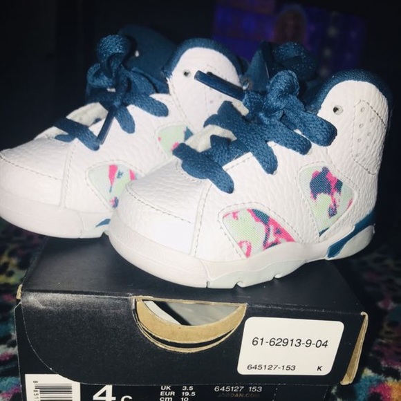 Baby Girl Jordan’s. 4c - Picture 1 of 3
